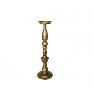 Bougeoir finition métal laiton 46cm