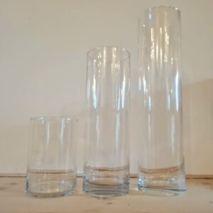 Lot de 3 vases cylindriques