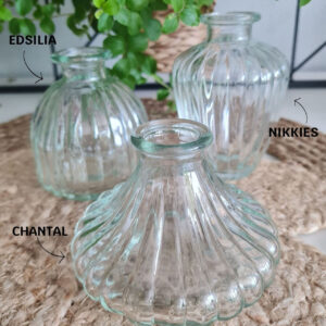 Trio de soliflores striés